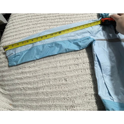 LL Bean Rain Coat Wind Breaker Lightweight Hooded Girls Medium 10-12 Blue 0 BVS1 - Picture 7 of 17