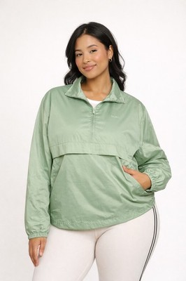 FabFitFun x Bala size L/XL Women's Windbreaker Green Zip Pockets Lightweight