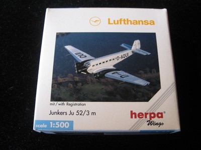 HERPA WINGS 1:500 LUFTHANSA Junker Ju 52/3m NOS 516709