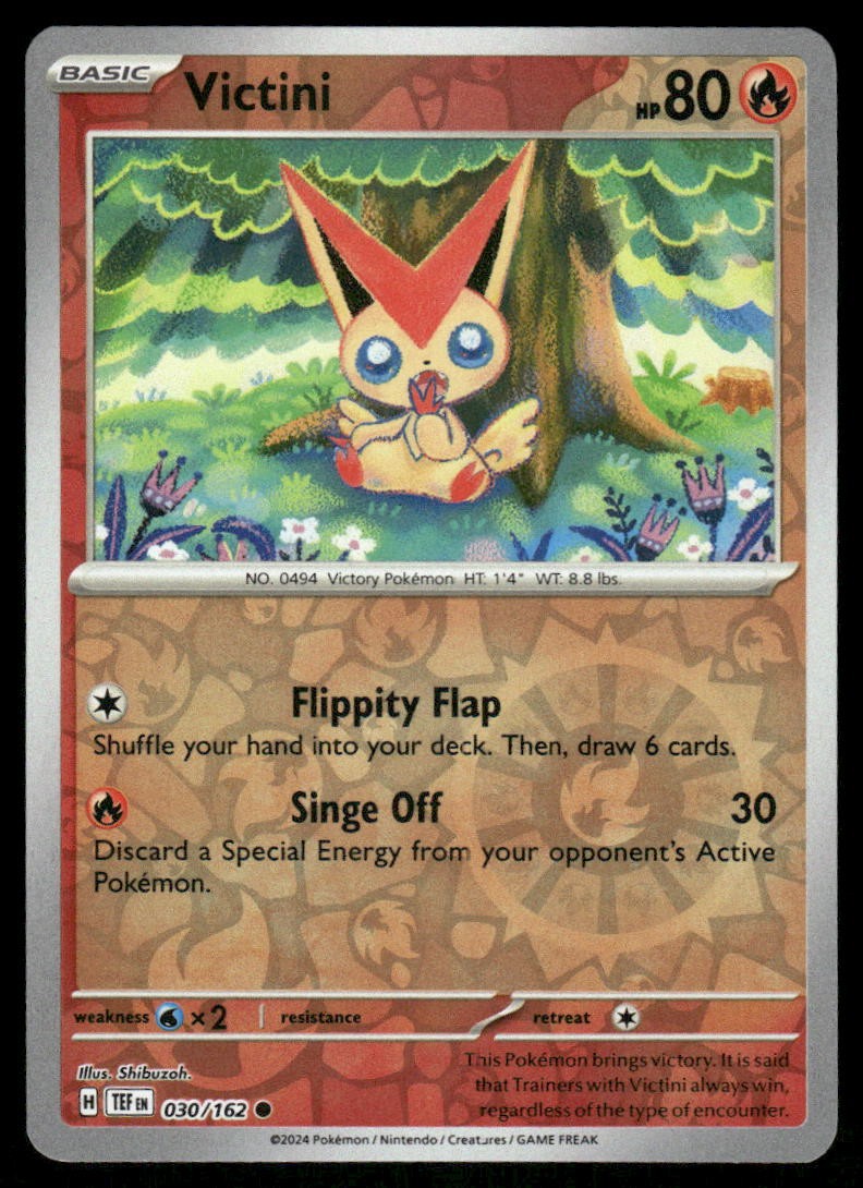 Victini 030/162 - Temporal Forces - Reverse Holo Common NM