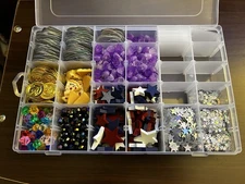 Arts And Crafts Mixed Lot With Acrylic Case