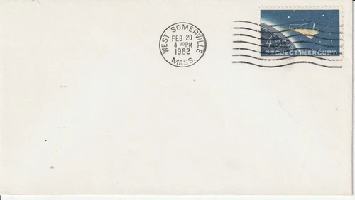 1193 4c Project Mercury February 20 1962 FDC First Day West Somerville Mass