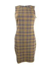 Tommy Hilfiger Women's Knit Plaid Sheath Dress