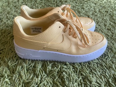 nike air force 1 sage low gold