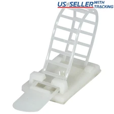 Reusable Adhesive Cable Management Straps Cord Clips, Heavy Duty 25PK (White)