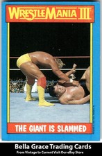1987 Topps WWF Hulk Hogan #54 The Giant is Slammed