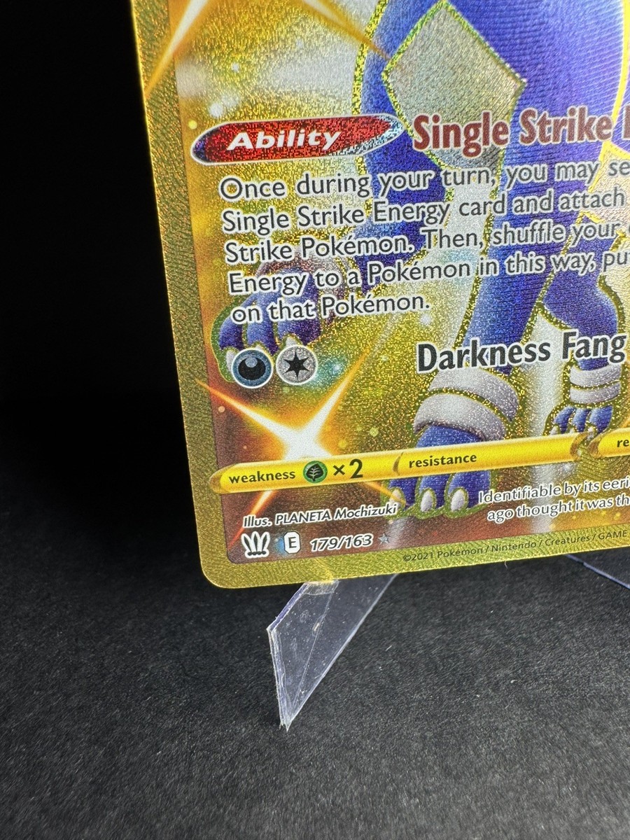 golden houndoom pokemon card Houndoom Gold Secret Rare Battle Styles 179/163 PSA 10 — ThePokeNest