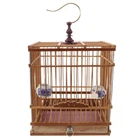 Balcony Bird House Parakeet Travel Cage Bamboo Goldfinch for Small Parrots