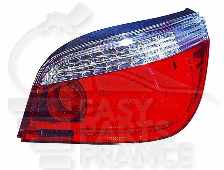 Feu arrière droit extérieur LED pour BMW Série 5 E60 berline 4 portes de 2007 à 2010