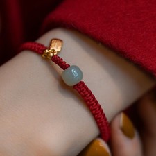 Red Hand Woven Red String Lucky Pendant Bracelet Couple Bracelet Birthday Gift