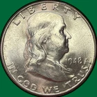 1948-D Franklin Half Dollar Brilliant Uncirculated BU Coin #42059