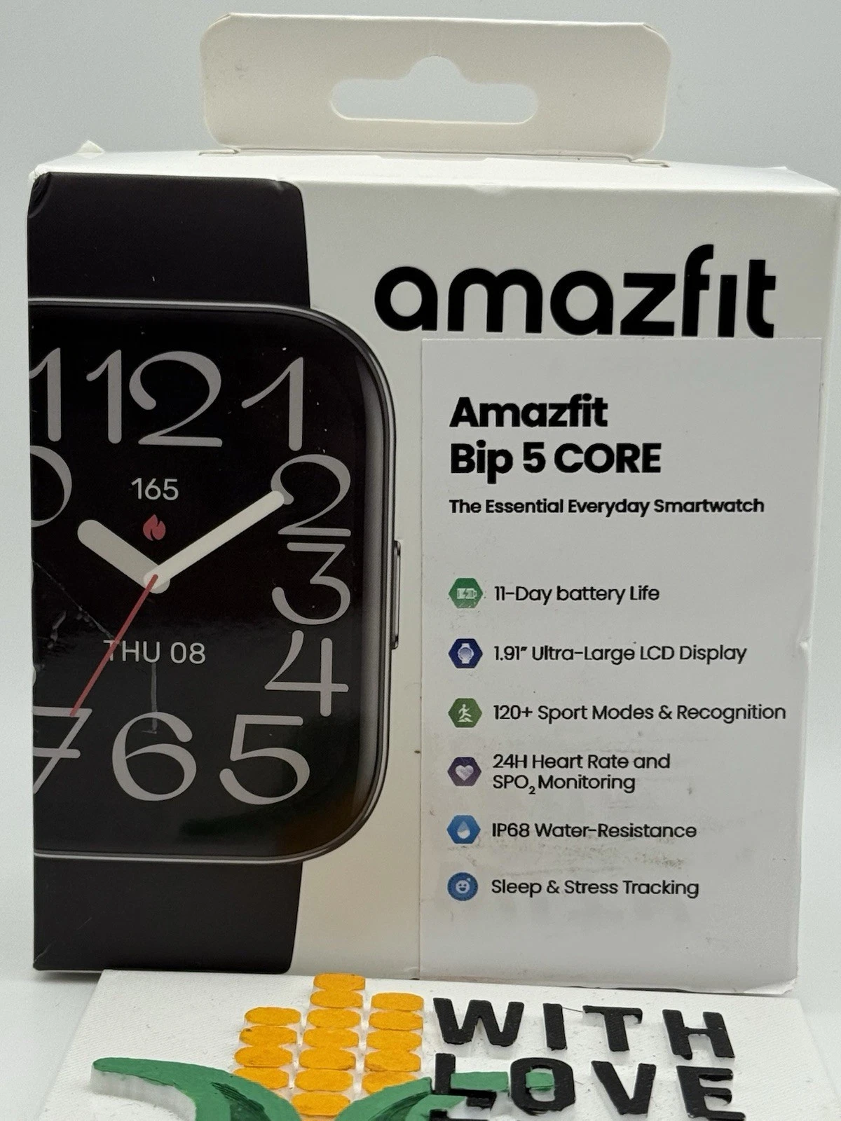 Amazfit Bip 5 Core Smart Watch Fitness Activity Tracker Black - OPEN BOX