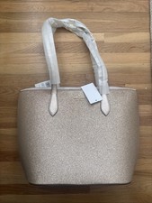 NWT kate spade Glitter Glimmer Tote Shoulder Bag In Gold