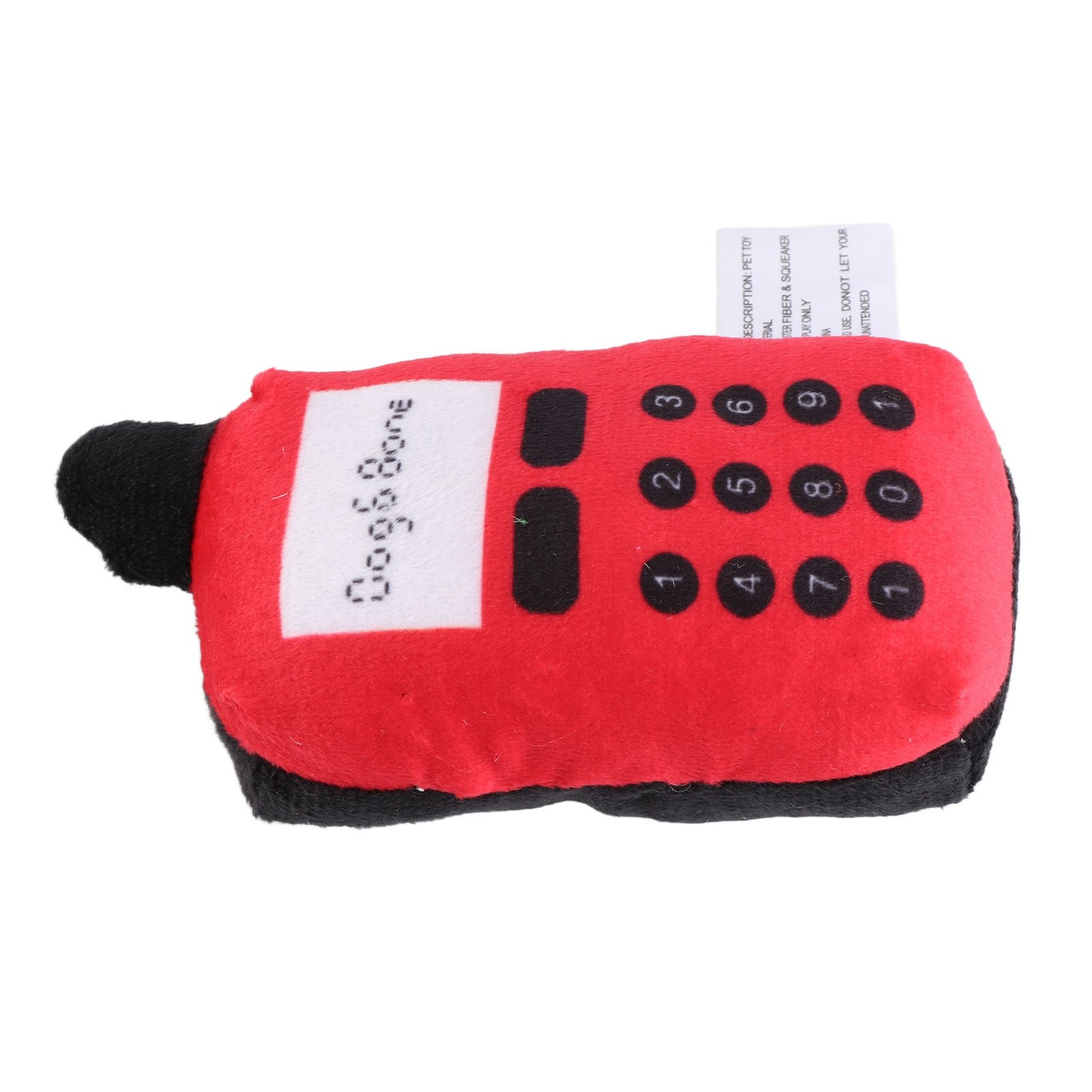Plush Cell Phone Pet Dogs Cats Teether Teething Sounding Interactive Chew Toy