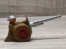 Vintage Barclay B145 Metal Toy Soldier - Soldier Kneeling w/ Anti Tank Gun