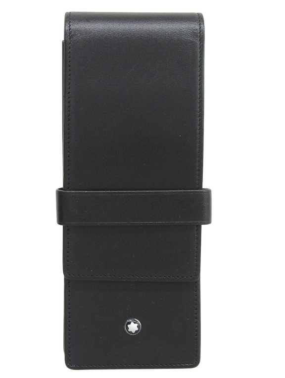 Montblanc Meisterstück Leather 3-Pen Case14313 Black H16cm × W6cm