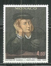MONACO 1387 MNH PORTRAIT OF A YOUNG MAN BY RAPHAEL SCV 3.25