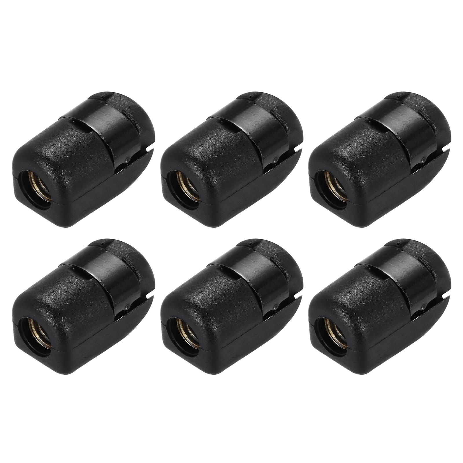 Gas Strut End Fittings,M8 Nylon Gas Spring Connector,Black 6 Pcs