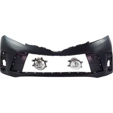 Bumper Cover Fascia Kit For 2018-2020 Toyota Sienna Front Primed Sensor Holes