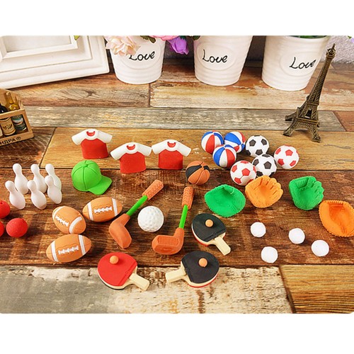 50 Pcs Eraser Child Student Shaped Erasers Sport for Kids Sports - Picture 8 of 12