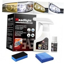 Headlight Cleaner: Erase Yellowing  Oxidation Headlight Restoration Kit