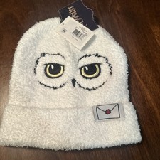 Harry Potter Hedwig Owl Beanie Hat Adults One Size Fits Most Soft NEW