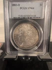 1883-O New Orleans Morgan Silver Dollar PCGS Certified MS 64 With Light Toning
