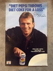 VTG Diet Pepsi Throws Diet Coke For A Loss Joe Montana Advertising Poster Sign