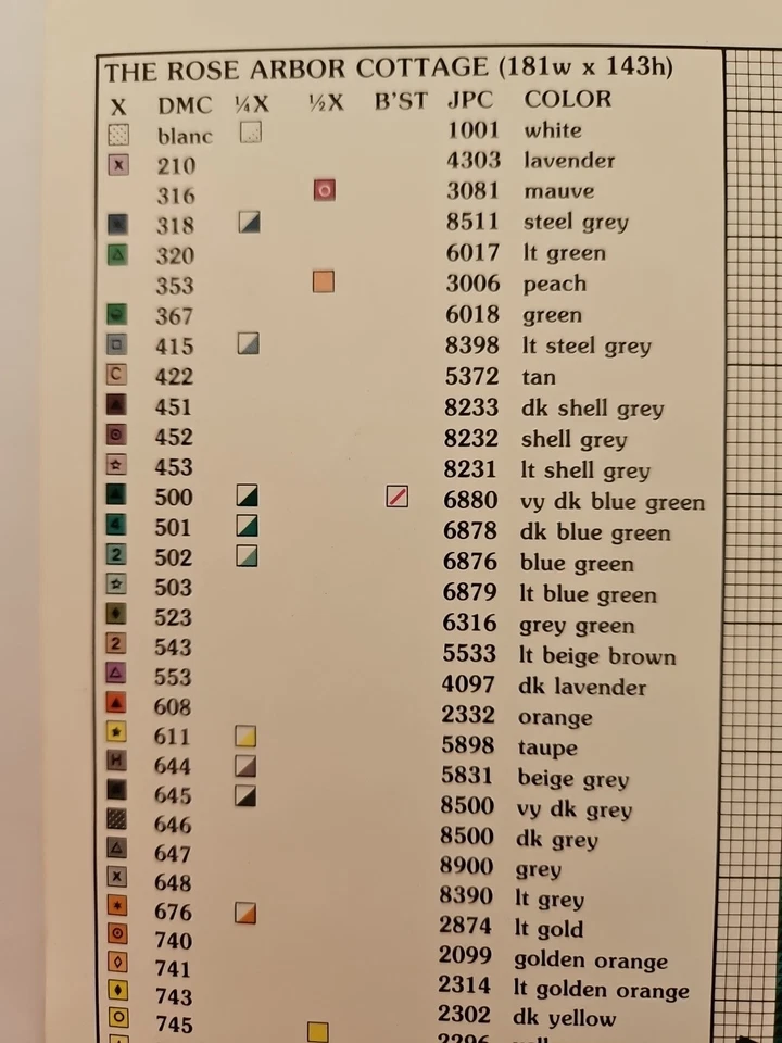 Thomas Kinkade ROSE ARBOR COTTAGE Counted Cross Stitch Pattern Book 2 FULL COLOR - Image 3 of 4