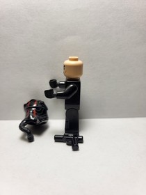 Lego Star Wars TIE FIGHTER PILOT RED STRIPES Minifigure Lot 75179 100% REAL LEGO