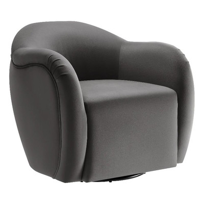 Compose Swivel Armchair in Storm Gray