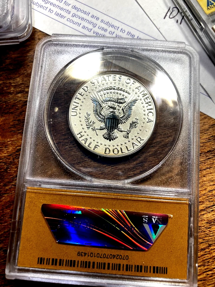 2018-S Reverse Proof 5 Coin Set *ANACS DCAM 70* 50th Anniversary Set #13 of 756 - Image 4 of 4