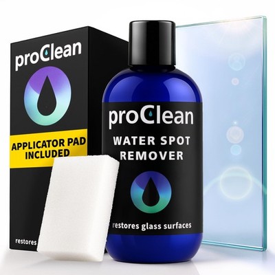 ProClean Hard Water Stain for Glass & Metal   Non-Acid Water Spot with Applic...