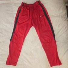 Nike Dri-FIT Youth Red/Black Athletic Basketball Track Pants
