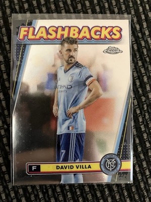 Topps Chrome MLS 2024 No. 100 David Villa Flashbacks