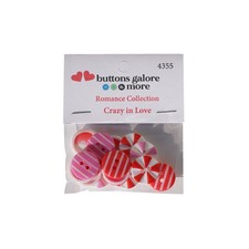 Buttons Galore & More - Buttons - Crazy in Love, 4355