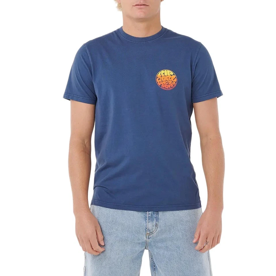 Rip Curl Wettie Passage Icon Camiseta S/S - Azul Claro - Imagen 2 de 4