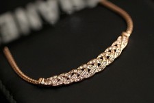 Women Jewelry Crystal Pendant Chain Choker Chunky Statement Bib Charm Necklace
