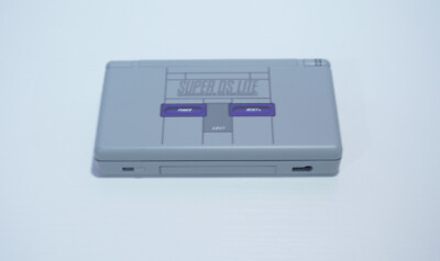 Nintendo DS Lite Super Nintendo SNES Gray Handheld System with