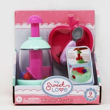 My Sweet Love Food Blender Toy Accessory Play Set 9 Pieces, 3+ Brand New!!