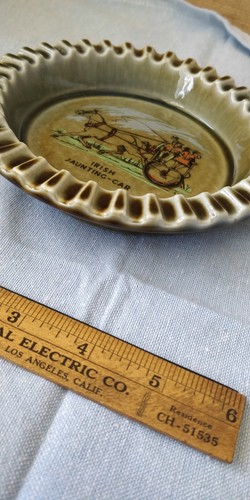 VTG Wade Irish🇮🇪 Round Porcelain Dish / Ashtray Jaunting Car - Made in Ireland - Picture 8 of 9