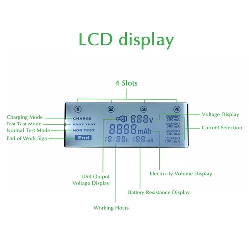 LiitoKala Lii-500 4 Slot Intelligent Kit mit Y6V5 - Bild 7 von 11