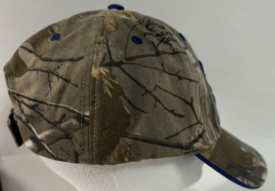 Tampa Bay Lightning Camo/ Blue Embroidered Adjustable 47Brand Hat Cap