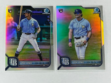 Josh Lowe 2022 Bowman Chrome Sapphire #87+ BC #87 Image Variation RC Lot