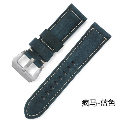Watch Band 20mm 22mm 24mm 26mm Watch Strap Matte Glossy Oil Wax Genuine Leather - Picture 42 of 75