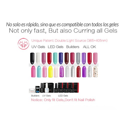 Lamp 24W Ultraviolet UV Dryer U � As Manicure Gel Nail Polish Sensor Detection - Picture 3 of 12