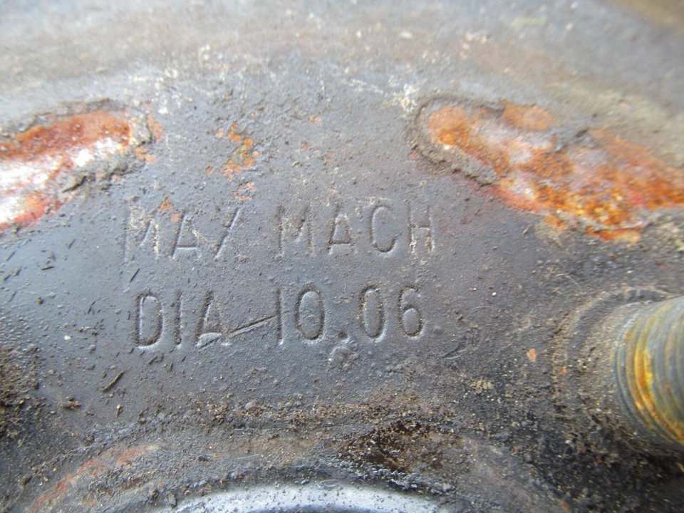 Tambores/bujes de freno delanteros AMC Javelin 1971 - par - tipo acampanado original Foto 4 de 4