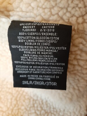 Dickies Shearling Insulated Cotton Canvas Jacket Hooded Zip Dickies Shearling Insulated Cotton Canvas Jacket Hooded Zip