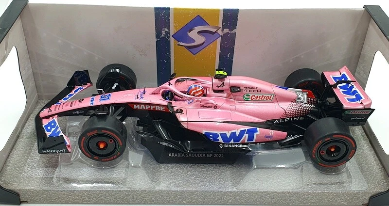 Solido 1/18 Scale Diecast S1808802 - Alpine A522 F1 Saudi Arabia 2022 E.Ocon - Image 4 of 4