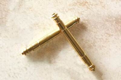 2 PCS 15mm Gold Spring Bar Pin For Rolex Gmt Submariner Folding Clasp Buckle